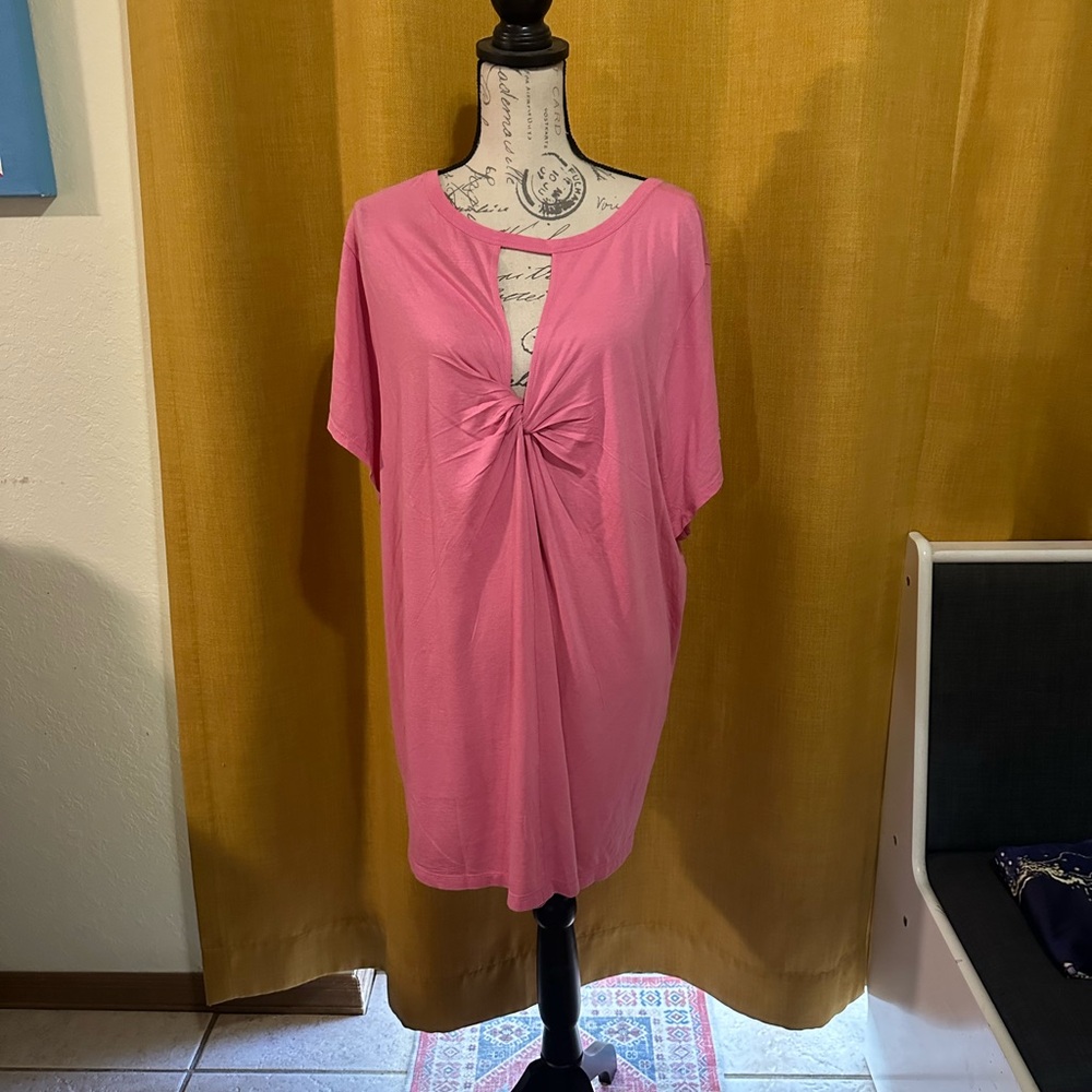 1X Pink Knit Top
